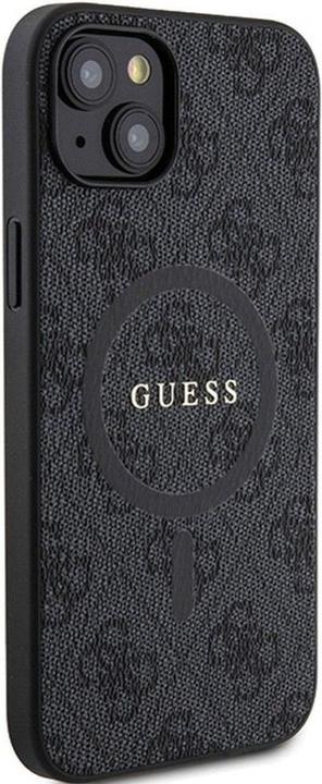 Produktbild Guess GUHMP14SG4GFRK iPhone 14 / 15 / 13 6.1" czarny/black hardcase 4G Collection Leather Metal Logo (Apple iPhone 14, Apple iPhone 15, Apple iPhone 13)