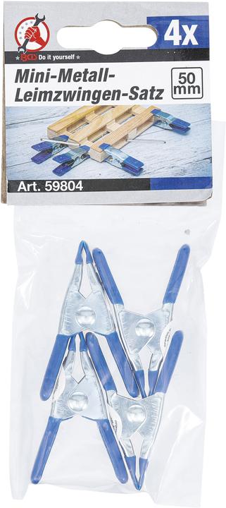 Image du produit BGS Jeu de pinces à colle mini en acie 50 mm 4 pièces (20 mm)