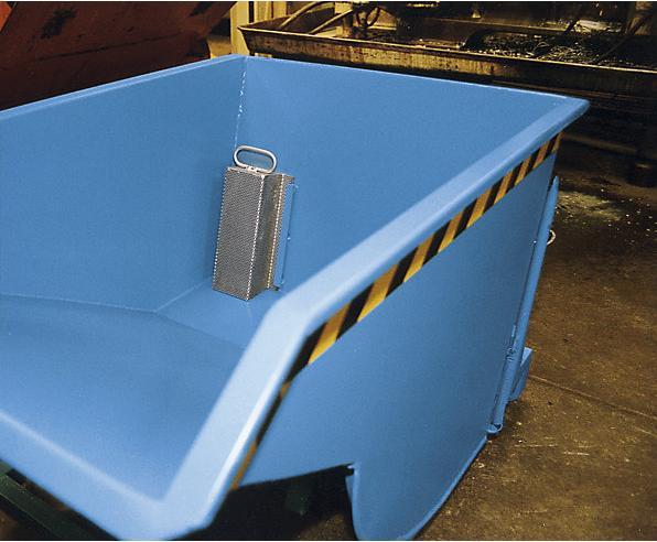 Immagine prodotto eurokraft pro Cassone ribaltabile per trucioli con ruote in poliammide, capacità 0,5 m³ (500 l)