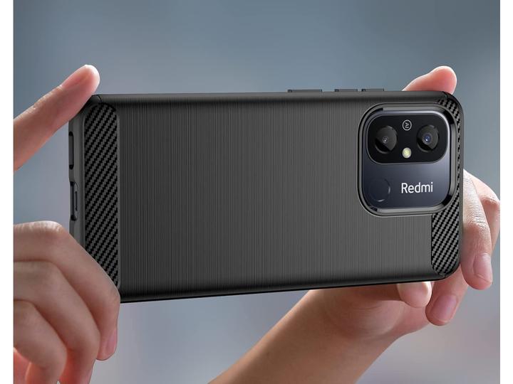 Actual product image Screenguard Xiaomi Redmi 12C Cover Carbon Brushed Soft TPU (Xiaomi Redmi 12C)