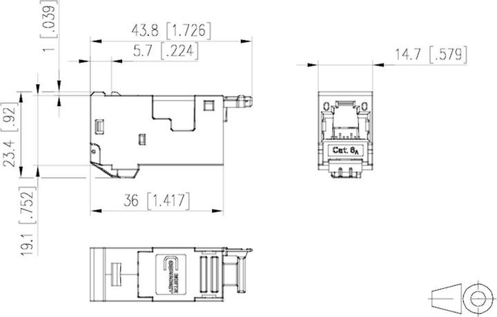 Produktbild Metz Connect E-DAT modul Bucshe