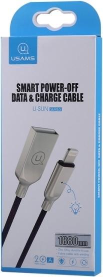 Produktbild Usams Cable USB USB-A - Lightning 1.9 m Blue (IPYSUSB202) (1.90 m, USB 3.0)