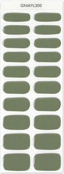 Produktbild MoYou London Gel Nail Strips Olive Green (Nagellacktrockner, Olive Green)