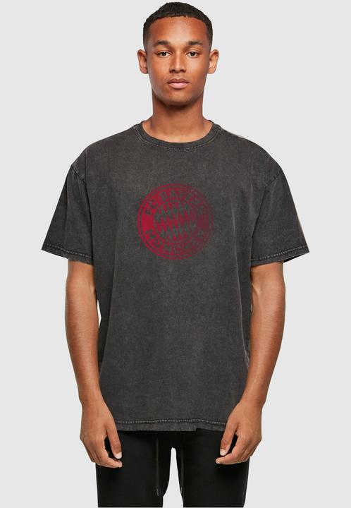 Produktbild FC Bayern München Logo GR Acid Washed Heavy Oversize Tee - 116965 (4XL)