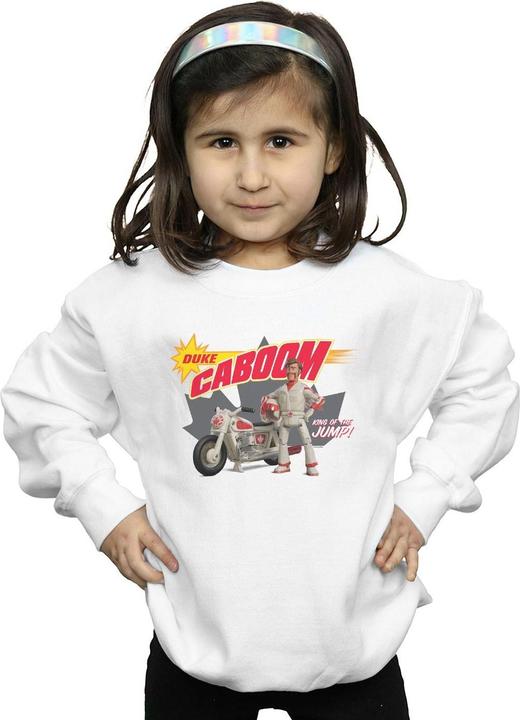 Actual product image Disney Girls Toy Story 4 Duke Caboom King Of The Jump Sweatshirt (116)