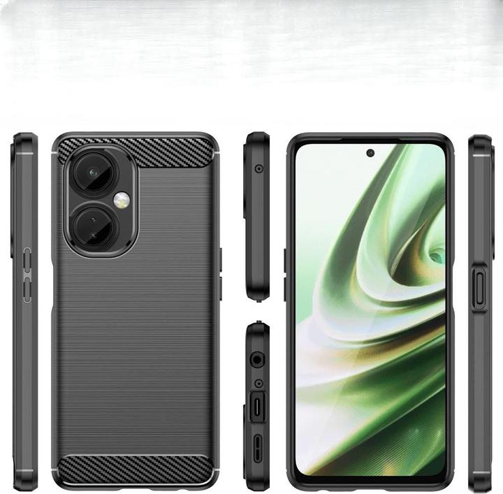 Produktbild Cover-Discount OnePlus Nord CE 3 Lite - Metall Carbon Look Hülle schwarz (OnePlus Nord CE 3 Lite)