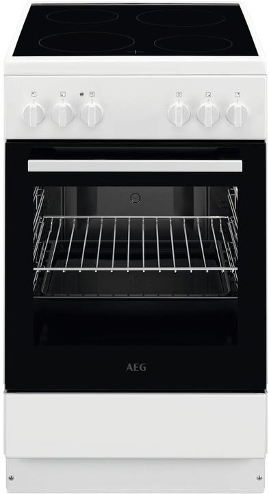 Produktbild AEG CCB 50090BW ws Standherd A 50cm 60L 6 Heizarten Bräterzone