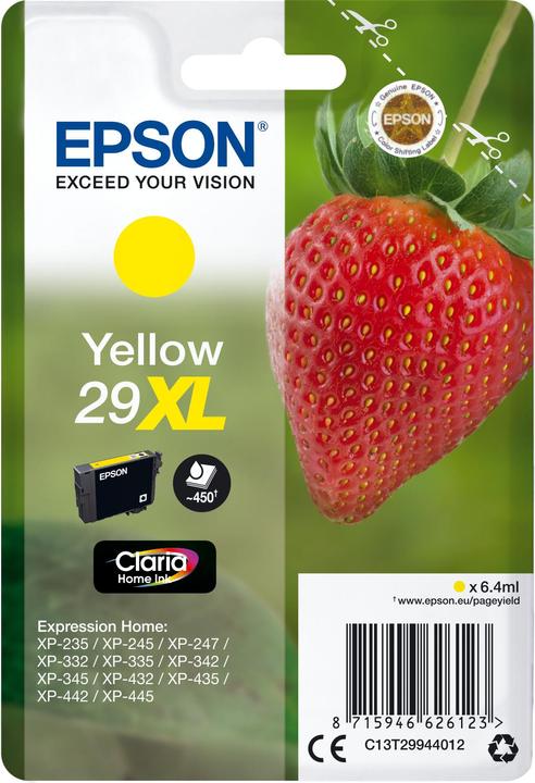 Produktbild Epson Sglpck Yellow 29xl Home Ink (Y)