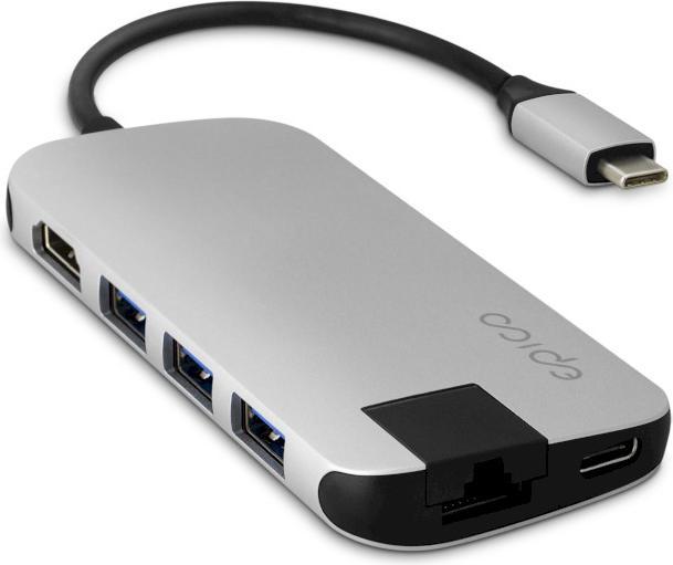 Image du produit Epico 9915112100020 station d'accueil pour ordinateur portable/réplicateur de ports USB 3.2 Gen 1 (3.1 (USB-C, 7 Ports)
