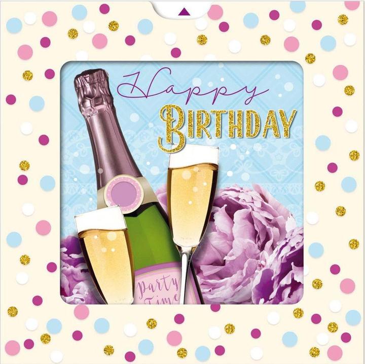 Produktbild Susy Card Geburtstagskarte Prost 15 x 15 cm (1 Stk.)