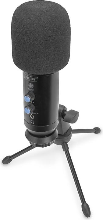 Produktbild Digitus Mikrofon USB inkl. Halterung 1,5m schwarz