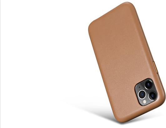 Image du produit iCarer iPhone 11 Pro Max - cuir marron clair dos (Apple iPhone 11 Pro Max)