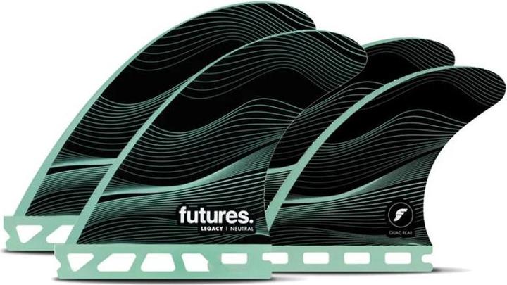 Futures Quad Fin Set F4 Honeycomb Legacy Neutral S
