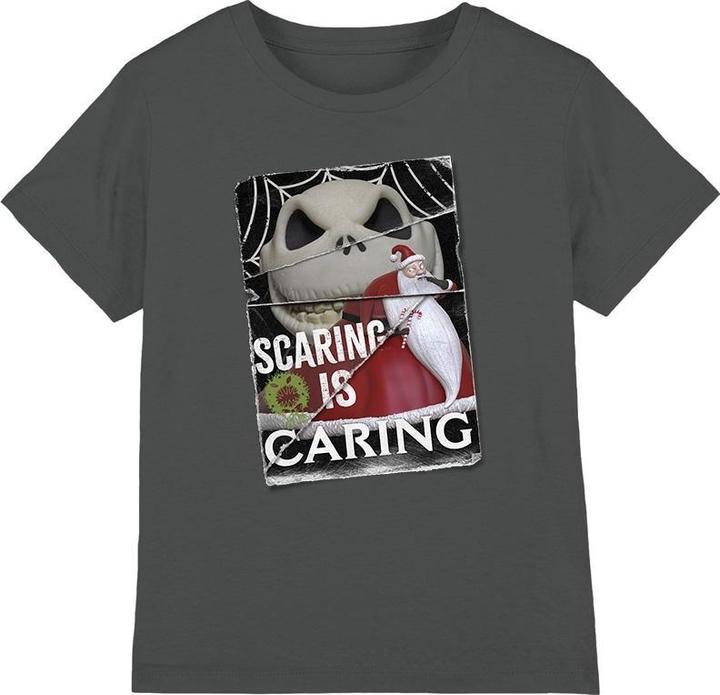 Actual product image The Nightmare Before Christmas Childrens/Kids Scaring Is Caring T-Shirt (104)