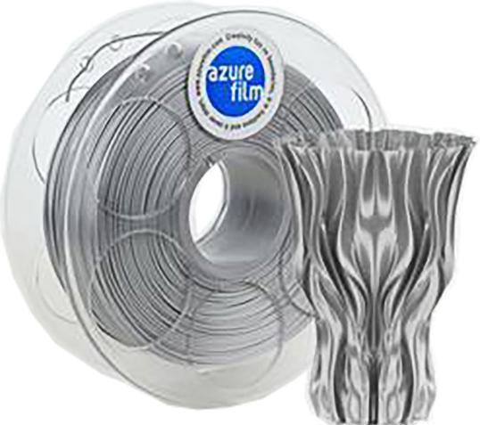 Actual product image AzureFilm Filament (PLA, 1.75 mm, 1000 g, Silver)