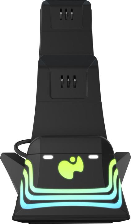 Actual product image PDP Charging station Dual Afterglow Wave black for XBOX SeriesX
