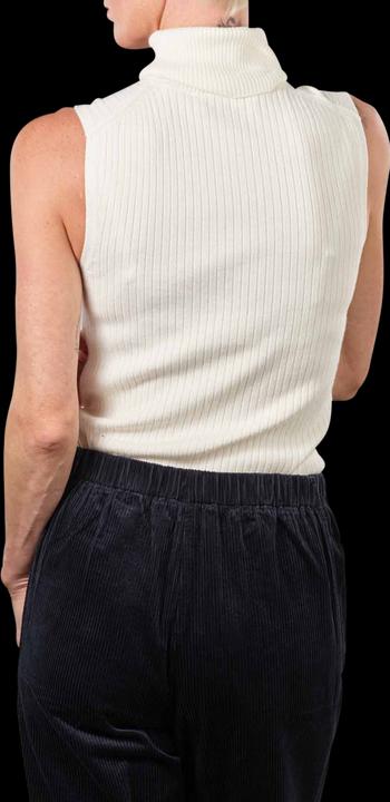 Actual product image Marc O'Polo Sleeveless Pullover Turtle Neck Creamy White (XL)