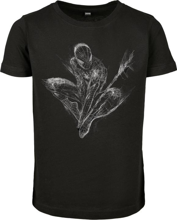 Urban Classics Kids Spiderman Scratched Tee - 13383 (122)
