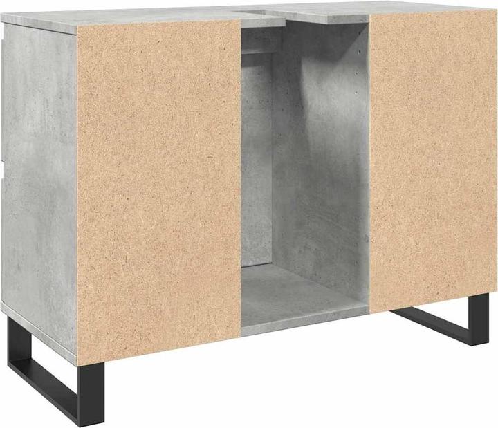 Immagine prodotto VidaXL Mobiletto Base Mobiletto da bagno Grigio cemento Materiale a base di legno (80 x 33 x 60 cm)