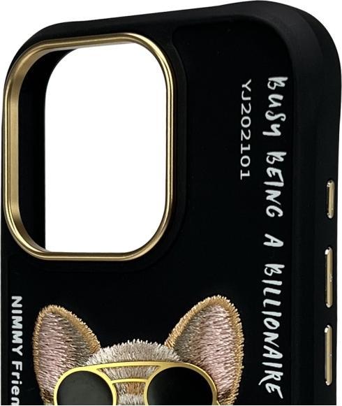 Produktbild Nimmy case iPhone 16 Pro Max 6.9" black Glasses Cool Dog (Apple iPhone 16 Pro Max)