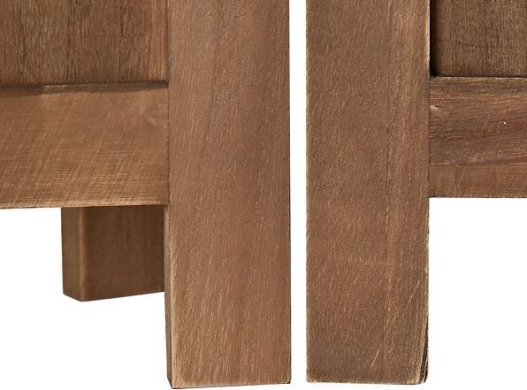 Produktbild Homestyle4u Paravent Raumteiler 3 teilig Holz Trennwand Rattan Optik Sichtschutz Braun