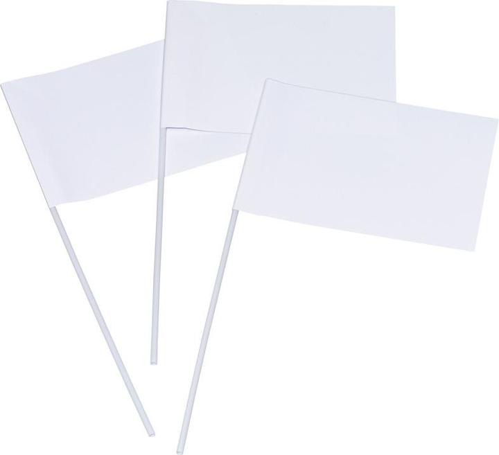 Actual product image Folia Flag on stick, rectangle