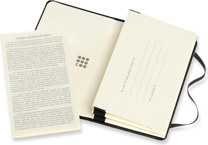 Image du produit Moleskine Business Card Pro Tray Xs, couverture rigide, avec 2 compartiments, noir (6,5 x 10,5 cm, Règle spéciale, Couverture rigide)