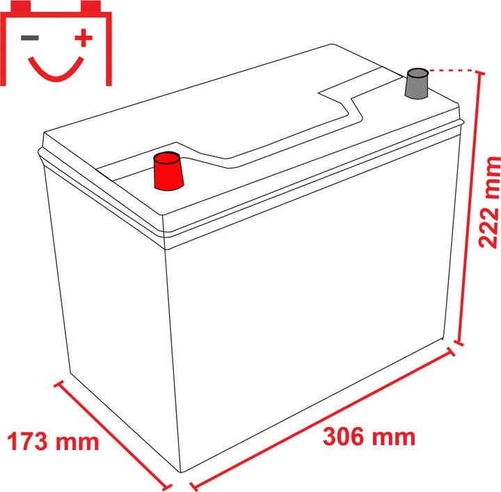 Produktbild Voltic VP60033 Perfomance Autobatterie (12 V, 100 Ah, 800 A)