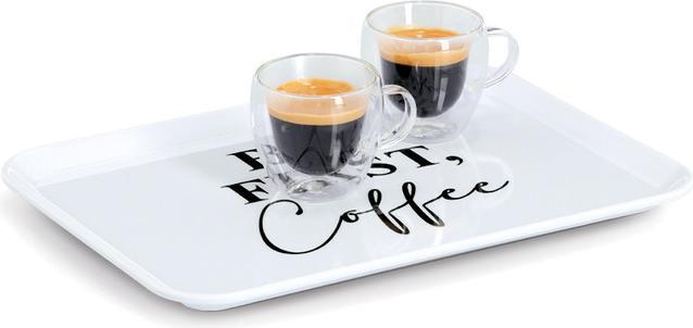 Immagine prodotto Zeller Present Tablett Melamin But first coffee 30.5x22 cm