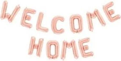 Image du produit Globos Europe Guirlande de ballons XL Welcome Home or rose