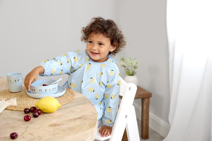 Actual product image Lässig Ärmellätzchen mit Auffangschutz 2er Pack Happy Fruits Lemon (6 months)