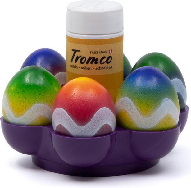 Actual product image Tromco Egg cup / egg holder for 6 eggs with spice shaker holder (1 x)