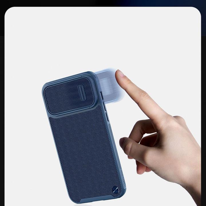 Image du produit Nillkin Étui en S texturé pour iPhone 14 Pro Max avec cache-caméra noir (Apple iPhone 14 Pro Max)