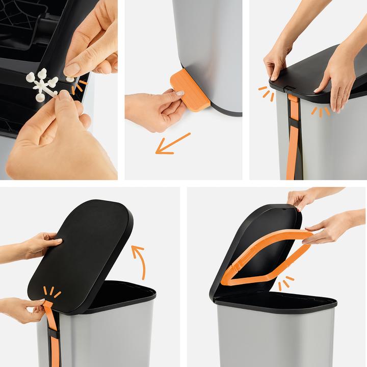 Immagine prodotto Rotho Cestino a pedale 35 l RIBO (35 l)