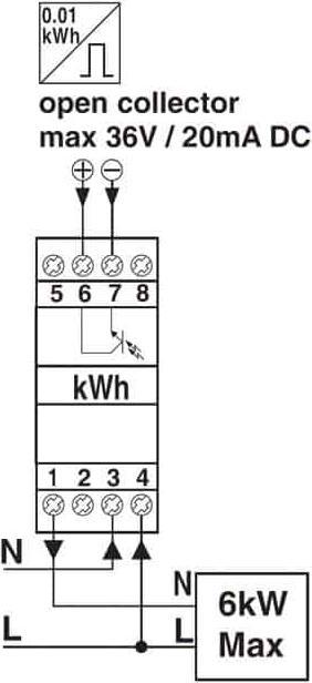 Immagine prodotto Perry Misuratore AC 1SDSD05CEM/2 2 TE, 230V, 5(30A), uscita SO