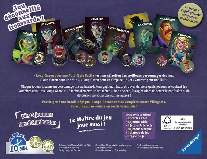 Produktbild Ravensburger Loup-Garou Epic Battle (Französisch)