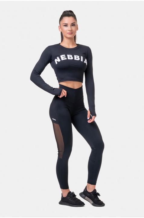 Image du produit Nebbia Leggings en maille haute taille 573 Noir (S)