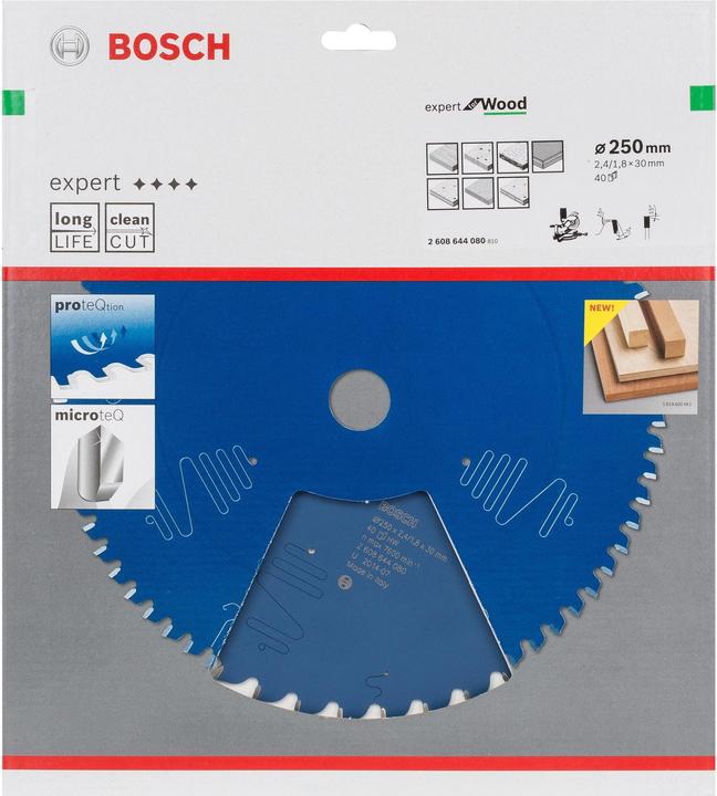 Actual product image Bosch Professional Zubehör Circular saw blade Expert for Wood, 250 x 30 x 2.4 mm, 40