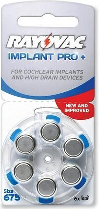 Rayovac Elementi Implant PRO+ per impianti cocleari PR44 675, 60 pezzi. (60 pz., PR44)