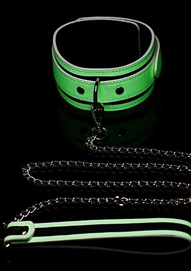 Image du produit Master Series Kink in the Dark Glowing Collar & Leash