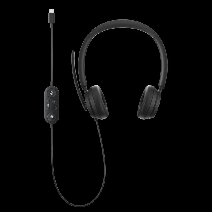Actual product image Microsoft Modern USB-C Headset (I6S-00010) black (Cable, USB-C)