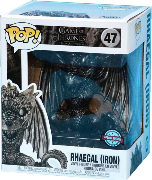 Actual product image Funko Pop! Trono di Spade : Rhaegal Iron (47) Excl