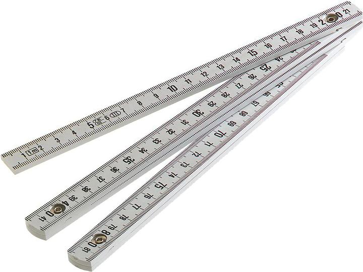 Facom Plastic Folding Rule, Metric, 2m x 16mm Foldable (Metric)