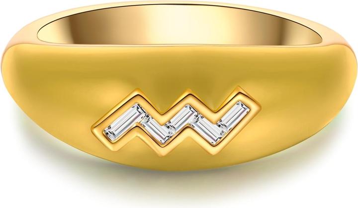 Image du produit Glanzstücke München Bague femme signe astrologique Verseau - 35970 (54, Argent 925)