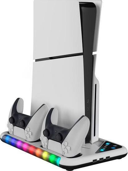Actual product image Egogear - SCH35 - Base de recharge Glacier-Glow pour PS5 et PS5 Slim (PS5)