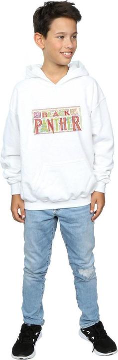 Immagine prodotto Black Panther Tribal Logo Felpa con Cappuccio Ragazzi (140, 146)