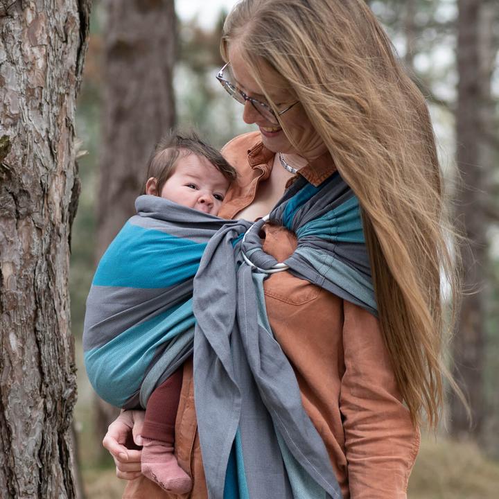 Actual product image Hoppediz Baby sling woven ring sling (2 m)