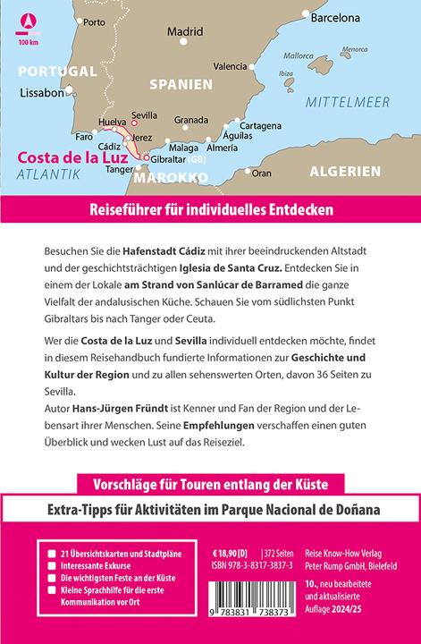 Produktbild Reiseführer Costa de la Luz - mit Sevilla (Deutsch, Hans-Jürgen Fründt, 2024)