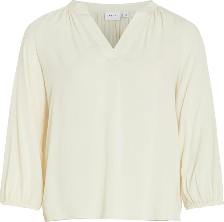 Vila V-neck top with 3/4 sleeves (36)