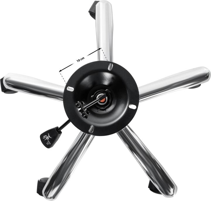 Actual product image CLP Emil office chair frame, chrome